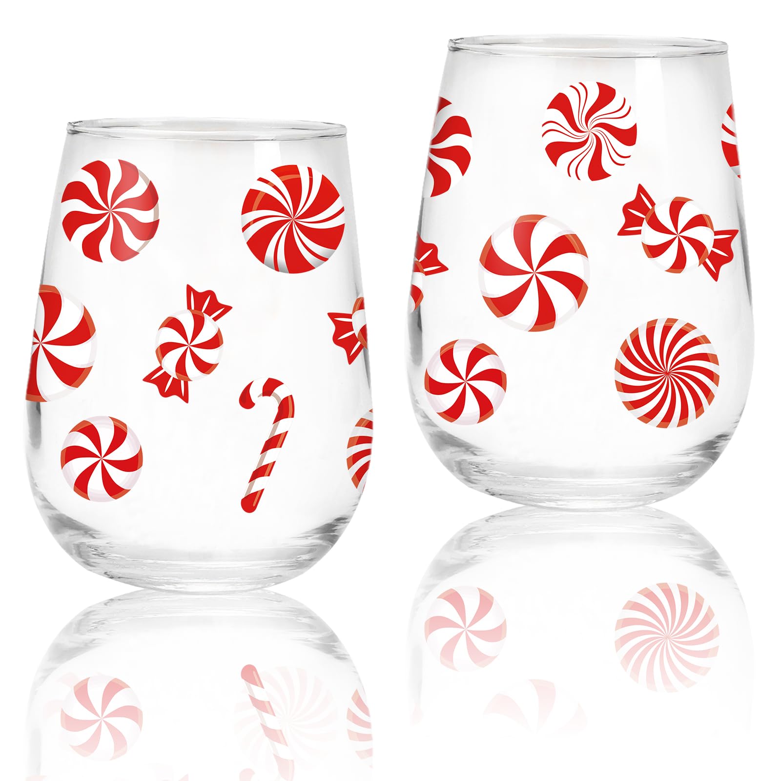 Verres à vin sans pied de Noël Whaline pour partager la magie des fêtes