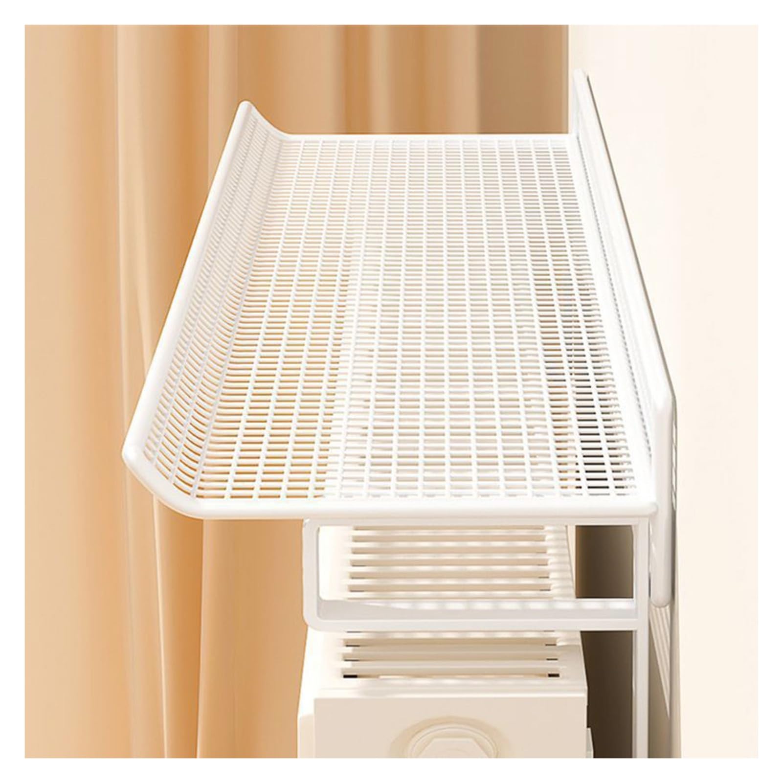 Floating Radiator Storage Shelf Rack Radiator Shelf Organizer, No Drilling, Space Saving, Multiple Sizes, for Bathroom and Home(50cm)