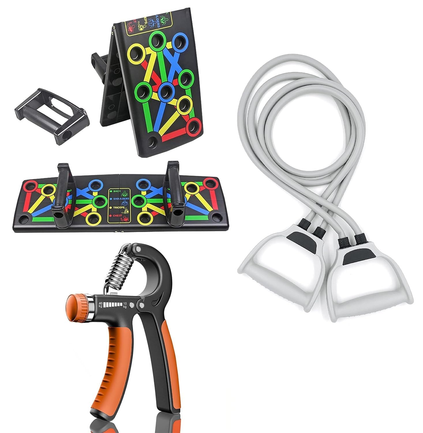 Siddhi Traders Push Up Board 15-In-1,home workout equipment for men, gym equipment for men, push up stand, push up board with Adjustable Hand Grip & Double toning resistance tube for men & women (B0CTXHXCWD) Amazon Price History, Amazon Price Tracker