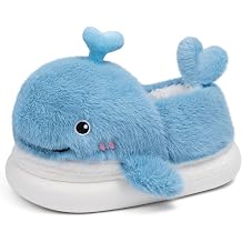XIXITIAO Cow Slippers for Kids Cute Cartoon Animal Toddler Slippers Girls Boys House Shoes Winter Fluffy Indoor Shoes Soft Warm Plush