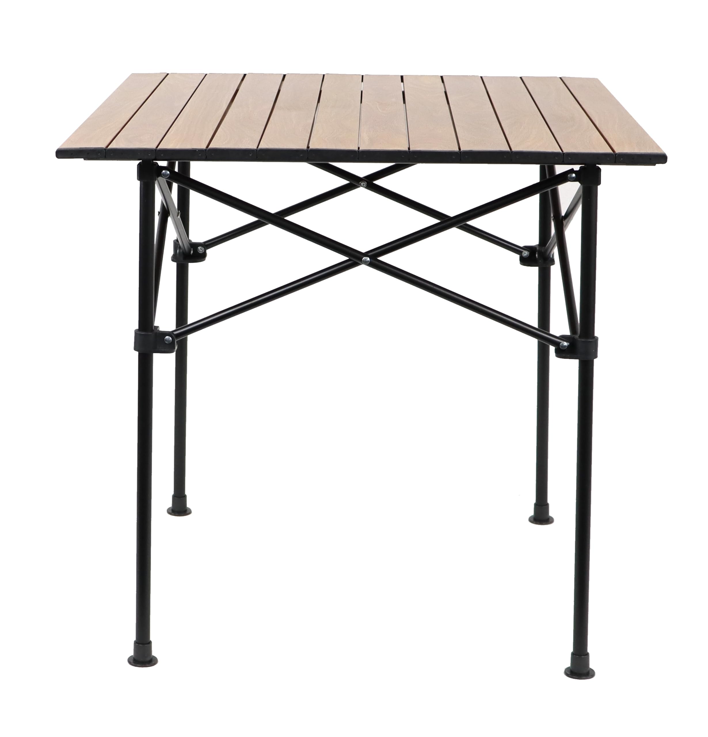 Table de camping pliante en aluminium Ondis24 marron supportant 50 kg