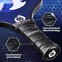 Vista 5 de niupipo Pickleball Paddles Set of 2 or 4, USAPA Approved Fiberglass Pickleball Paddle Set with Balls and Bag, Polypropylene Honeycomb Core