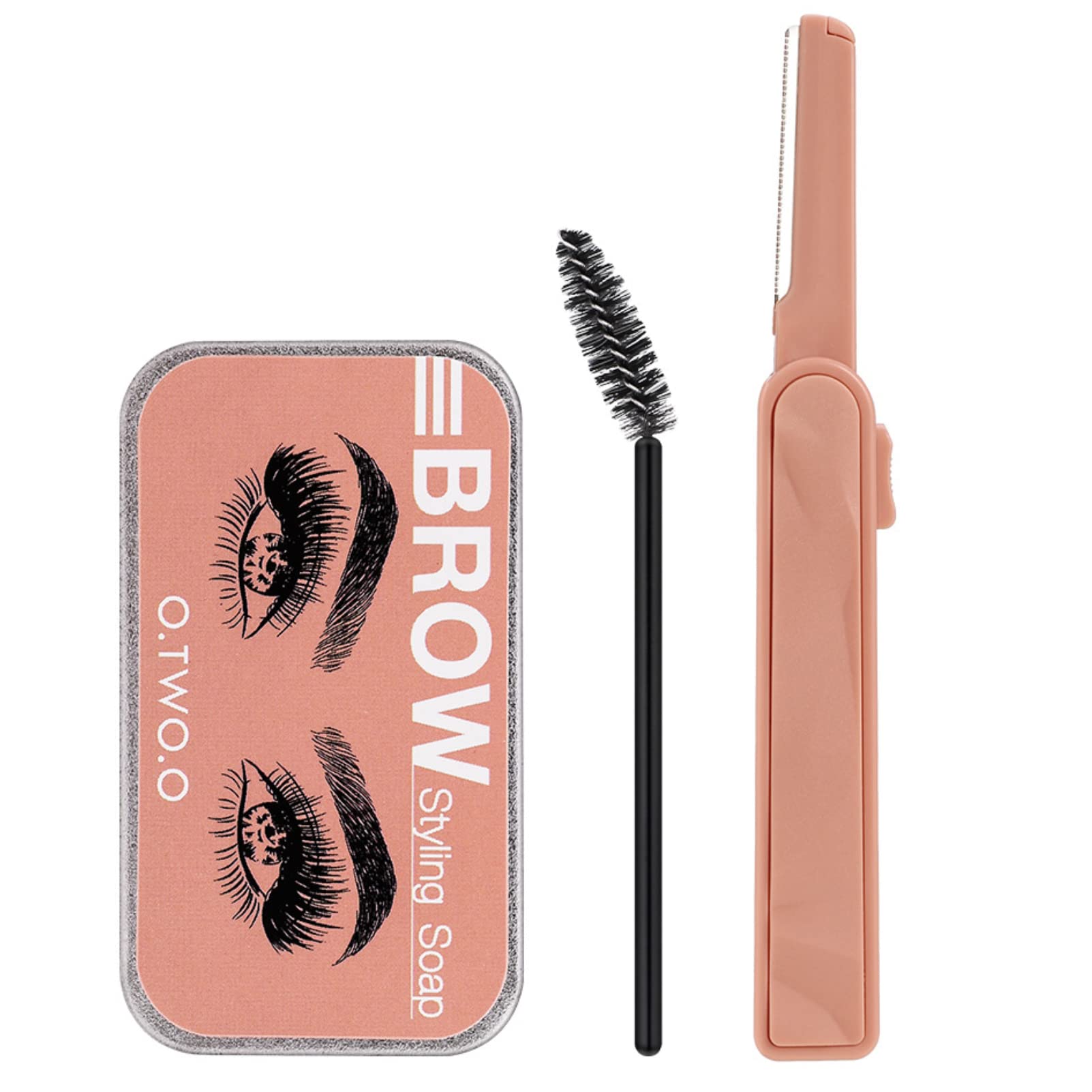 Eyebrow Soap Kit,Brows Styling Soap,Eyebrows Styling Wax, Brows Soap Kit,Long Lasting Waterproof Smudge Proof Eyebrow Styling Pomade for Natural Brows,