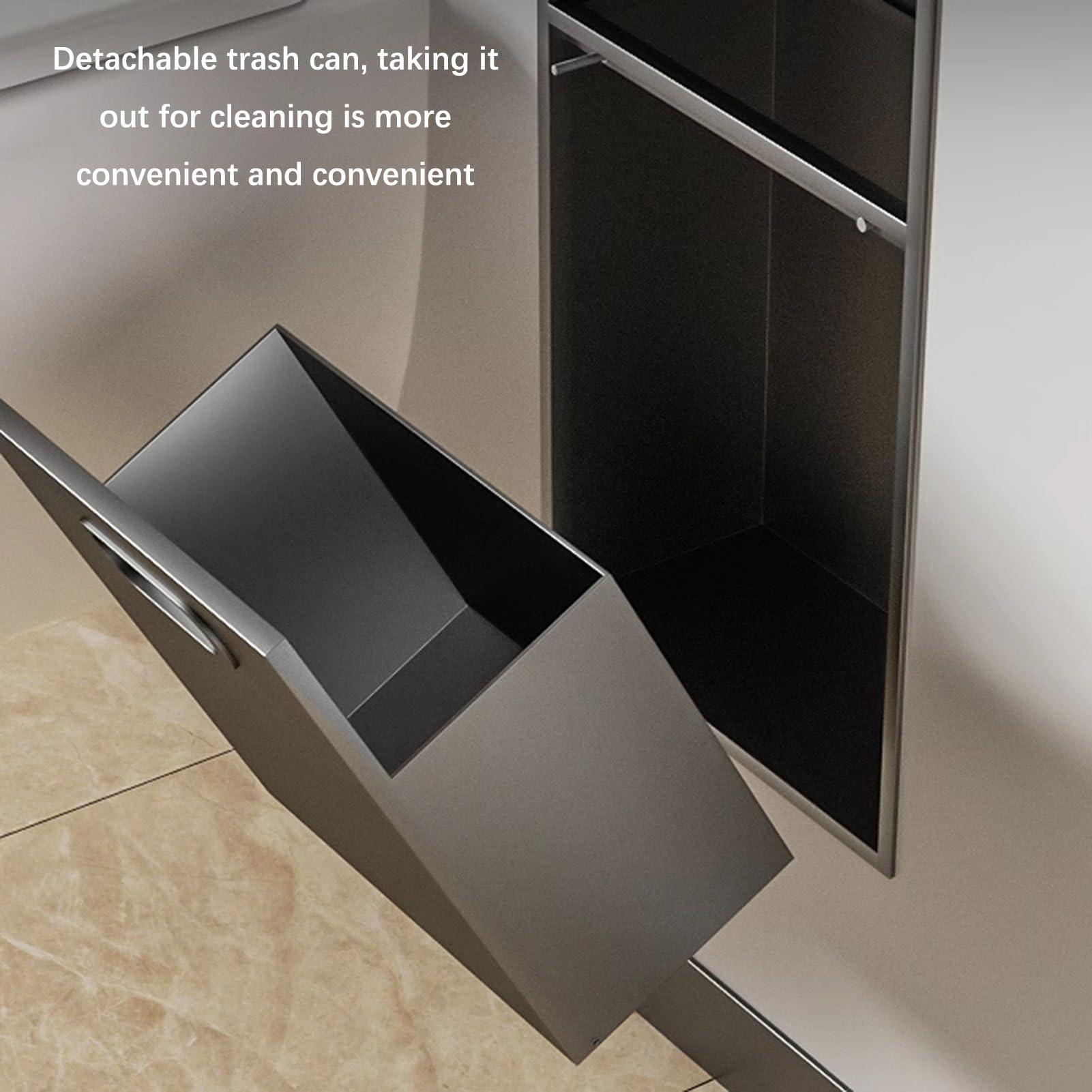 Estante de ducha de acero inoxidable de alta calidad, estante de almacenamiento empotrado impermeable para artículos de tocador, champú y papel higiénico, color negro, ideal para habitaciones húmedas