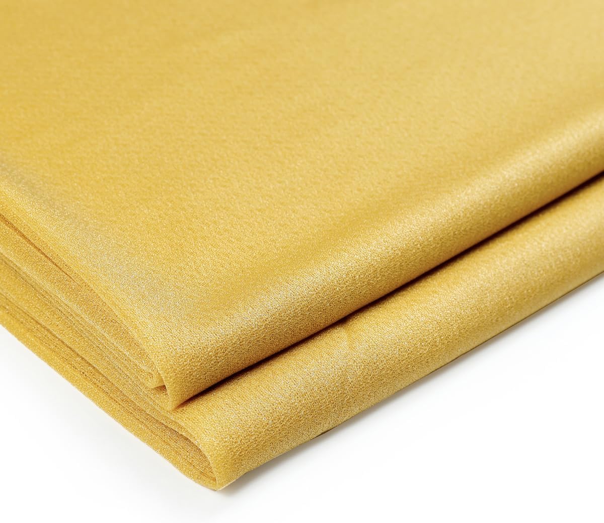 MDS Pack of 10 Yard Wedding Arch Draping Drapery Fabric Sheer Chiffon Fabric for Wedding Ceremony Reception Swag and Backdrop Decorations 60” Width DIY Sewing Multipurpose Fabric - Gold