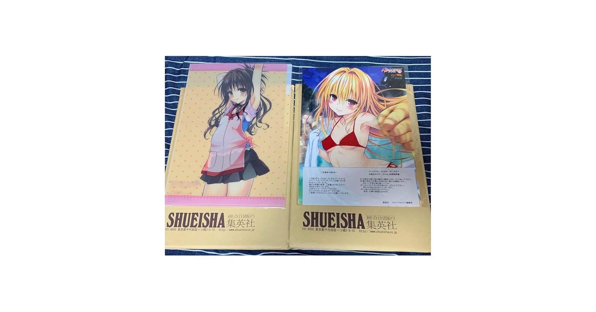 ToLoveる-とらぶる-ダークネス　ヤミお風呂ポスター&結城美柑クリアファイル ToLoveる-とらぶる-ダークネス ヤミお風呂ポスター&結城美柑