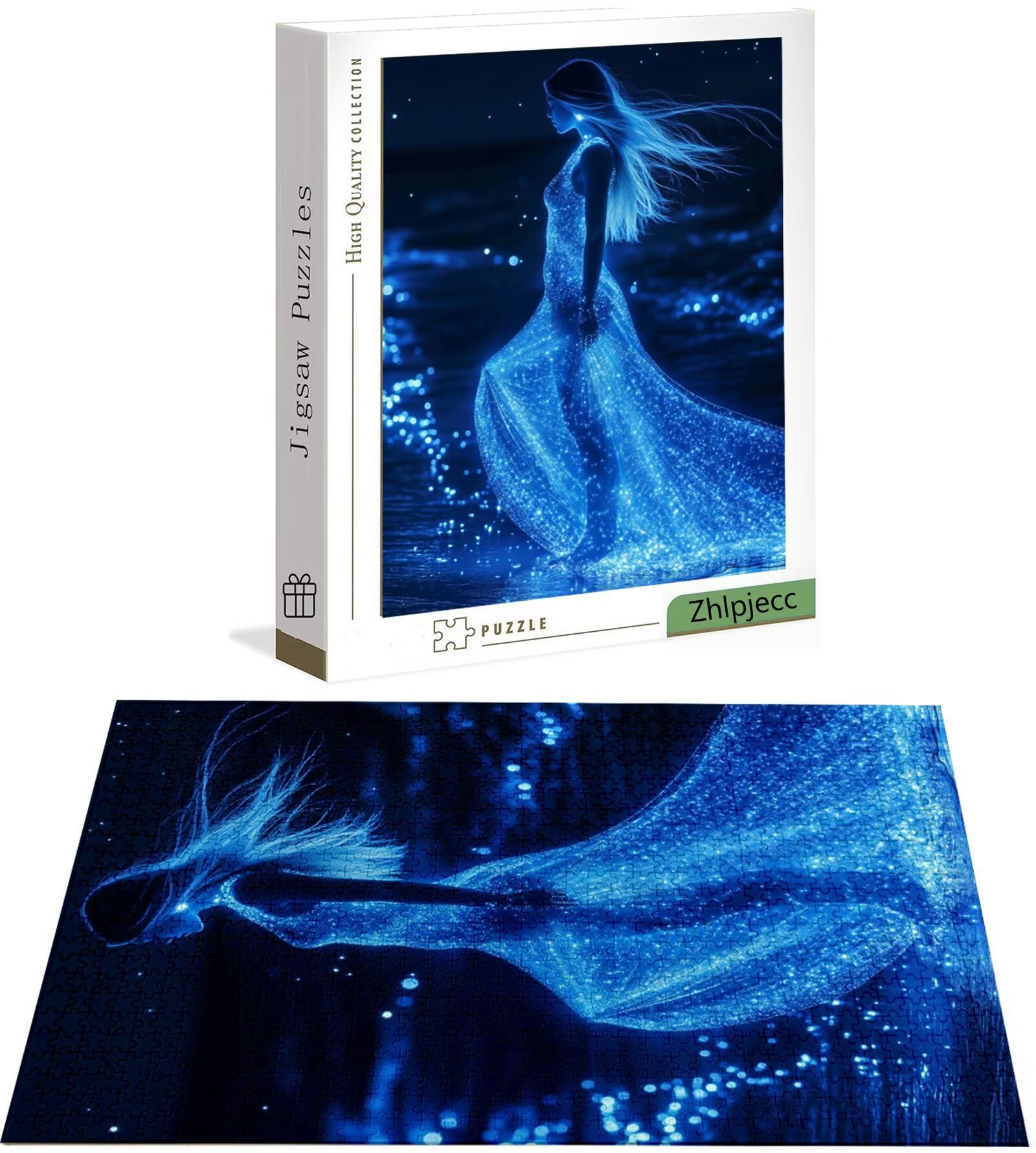 Puzzle 4000 Pièces Femme, Puzzle 4000 Pièces Adultes et Enfants, Puzzles Bois avec Une Boîte d'emballage Exquise, Jeu Éducatif Puzzles Flots, Noël Decoration Maison, Cadeau Femme, Cadeau Homme H-4798