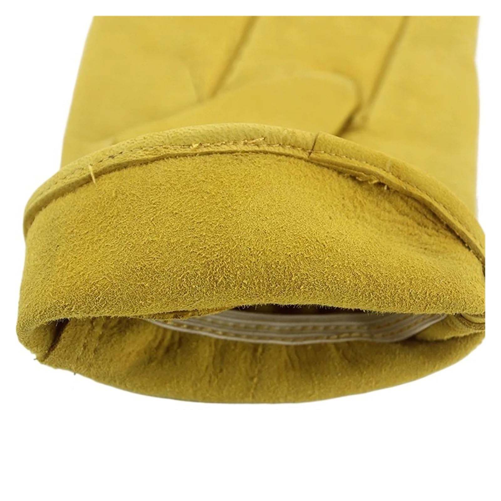 Generico Guanti da lavoro in pelle di pecora, guida giardino trasporto | 1 paio di guanti in pelle con polso elastico, rinforzo su palmo e giunture delle dita, S M L XL