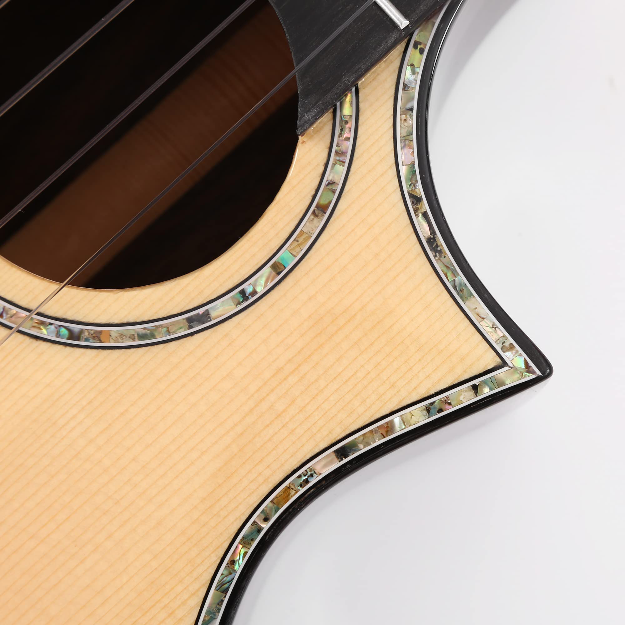 Batking Tenor-Ukulele für Profis aus Massivholz, 66 cm, Hawaii-Design mit Cutaway und Schlitz-Kopfplatte - Inklusive Gigbag