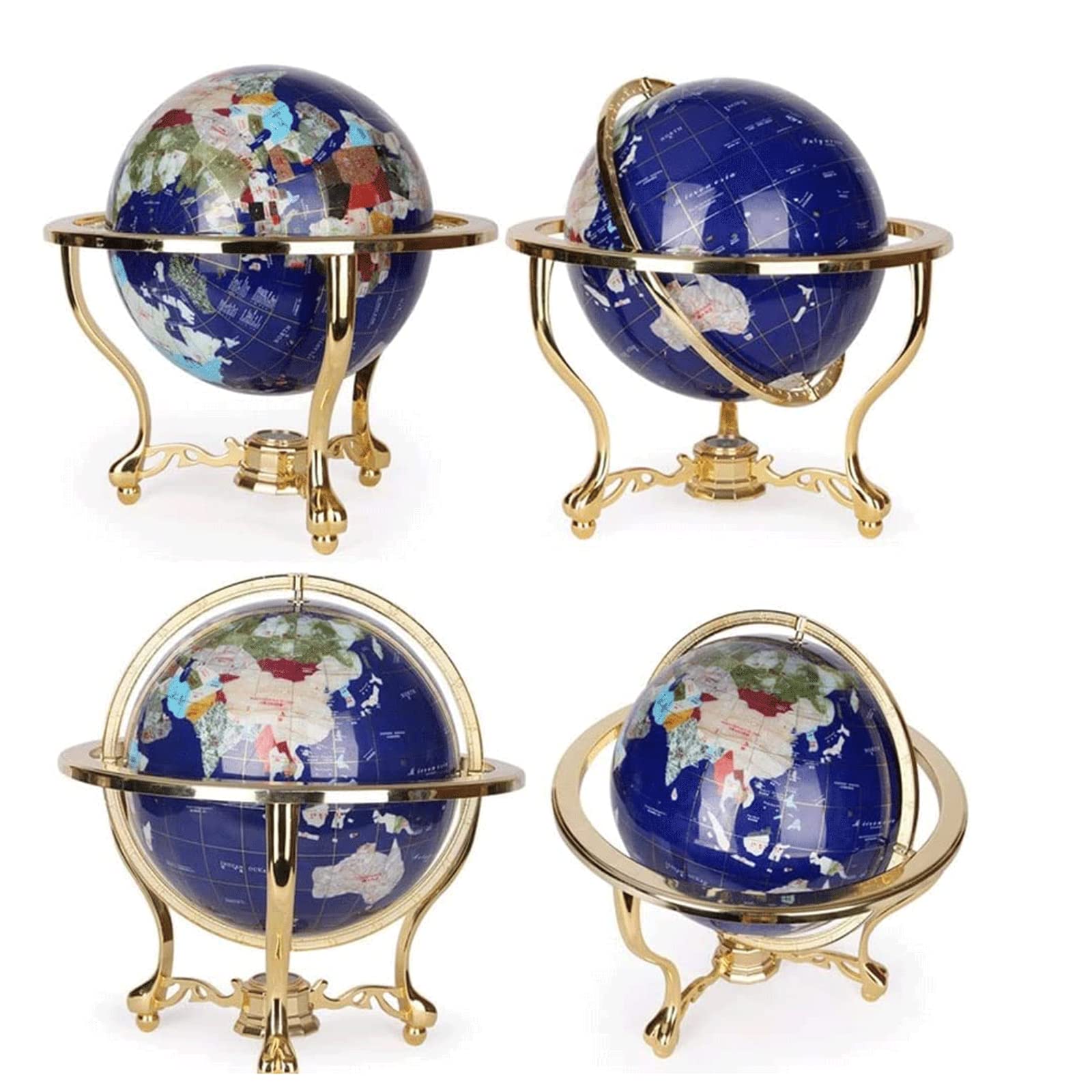 POCHY Mappamondi Globo di Lusso con Staffa Globi Mappamondo retrò per Ufficio Casa Studio Globi geografici Decorazione Unica Fine e Chiaro
