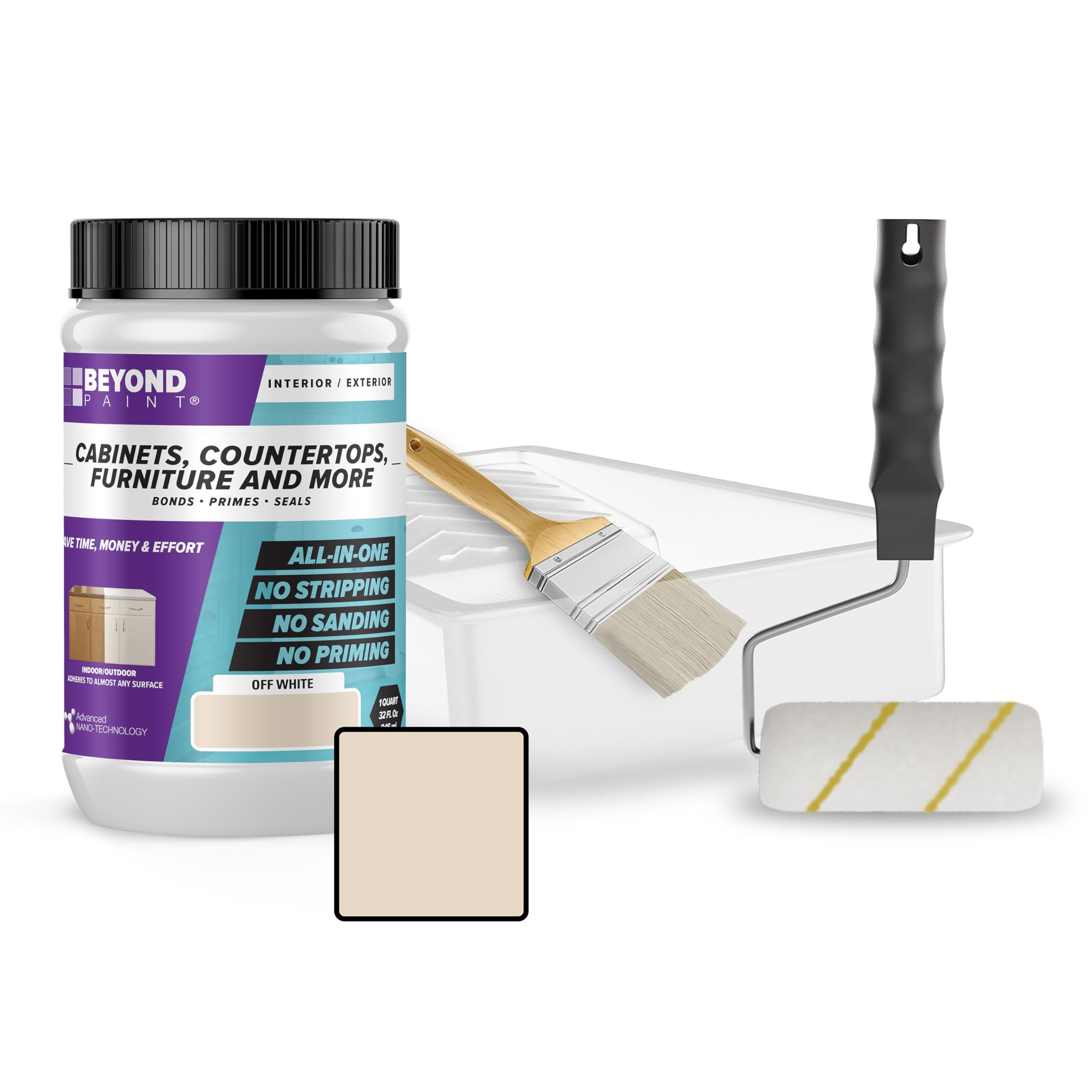 Furniture, Cabinets and More All-in-One Refinishing Kit/Color- Off White