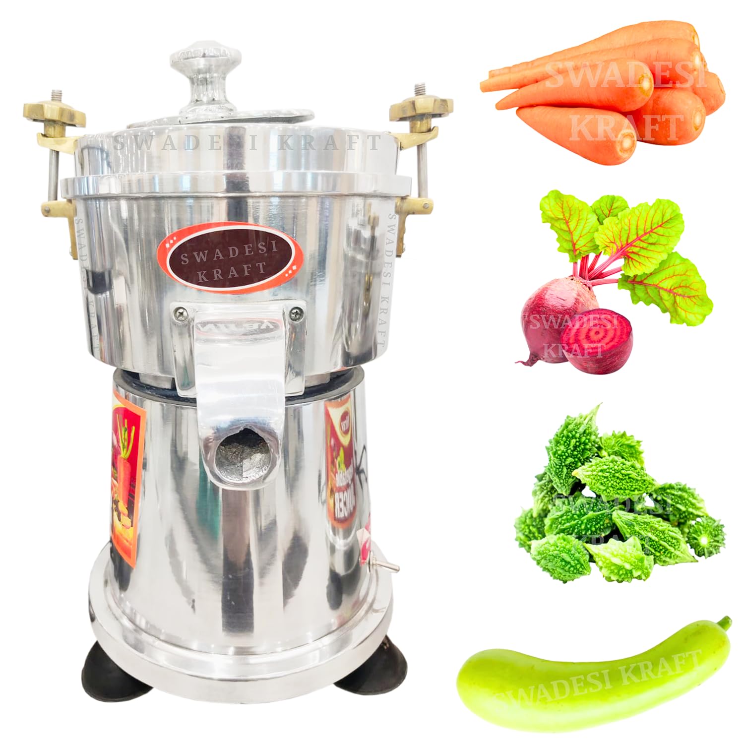Aluminium Carrot Juicer Machine Electric With 0.5-Hp Motor | Vegetable Juicer Machine For Home Capacity Is 4 Glass/Batch (medium)-image-6