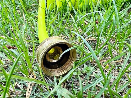 Miniatura 4 de SANFU Manguera de jardín con retroceso de poliuretano, práctica de 38 pulgadas de diámetro interior x 15 pies, con accesorios de latón hembra