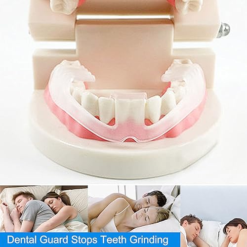 Protector dental antirechinamiento de dientes, listo para usar, sin hervir ni moldear, delgado, elegante y cómodo funciona para mandíbula superior e