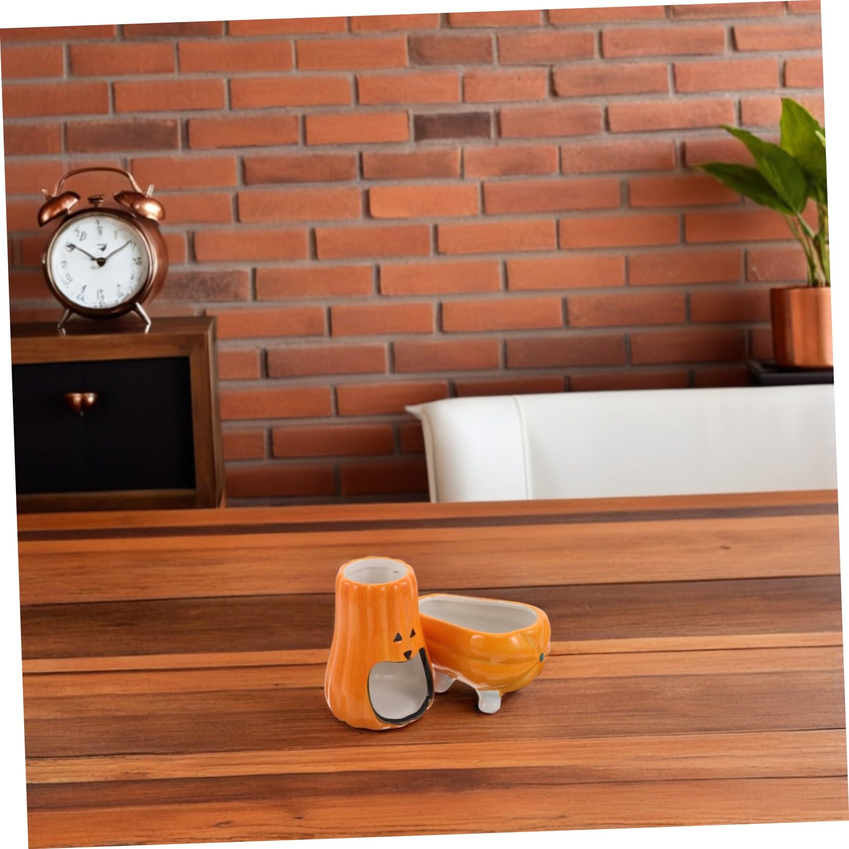 ERINGOGO Keramik Hamster Trinkflaschenhalter Kürbisform Stabiler Wasserspender mit Kippschutz-Basis für Kleine Tiere Wie Hamster Mäuse Kaninchen als Trinkstation und Unterschlupf