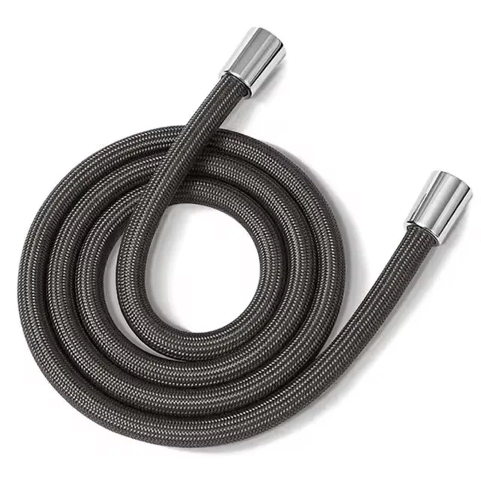 Fbanulpex Dark Grey Universal Chrome Shower Pipe, Shower Hose Pvc Multicolor 1.5-2M G1/2 Universal(,1.5M)