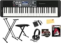 Vista 11 de Casio CT-S300 - Paquete de teclado de 61 teclas con soporte ajustable, banco, audífonos, pedal de sustain, libro de instrucciones, DVD