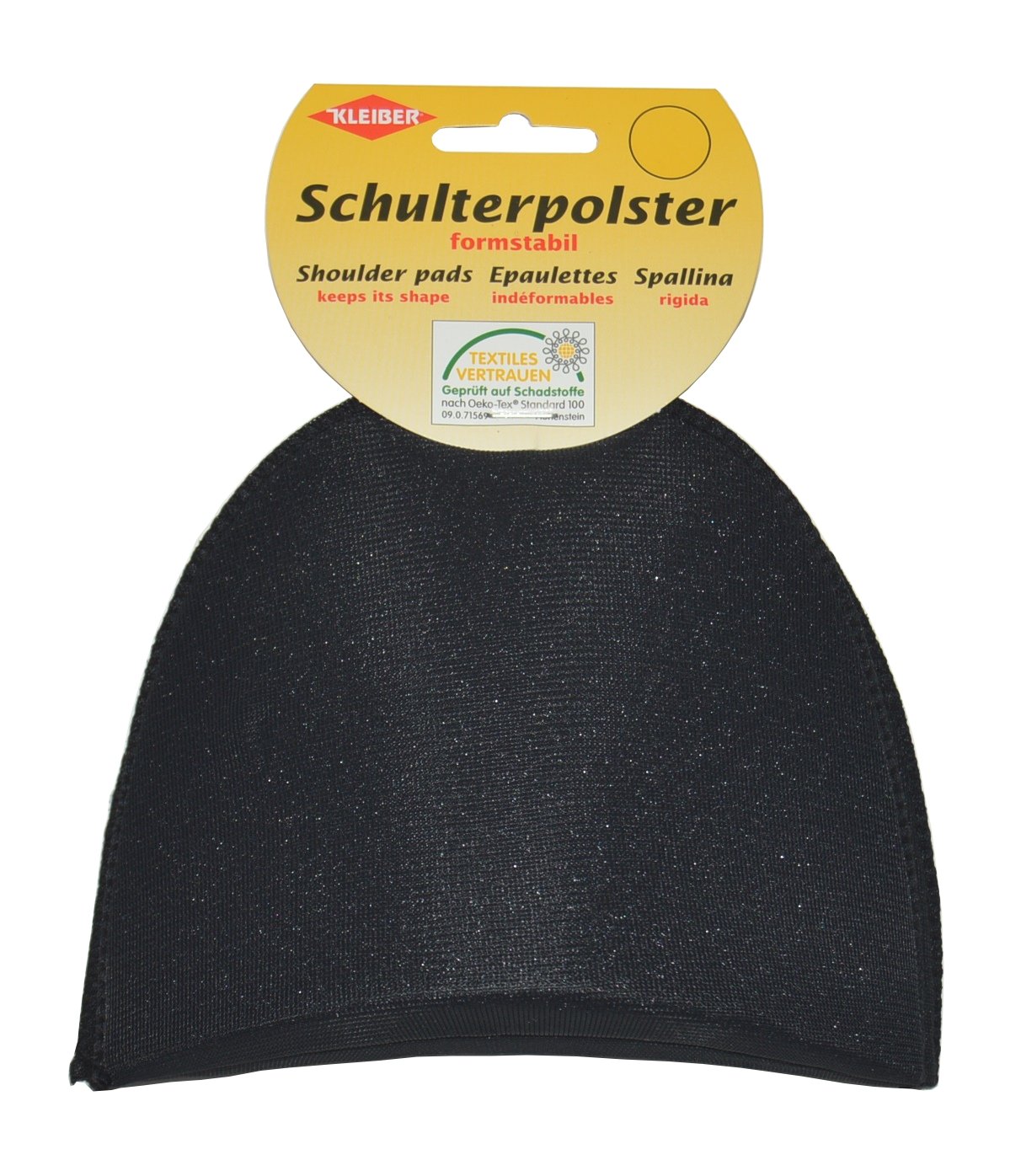 Kleiber Shoulder Pad/Dress Form-13cm x 13.5cm x 6cm-Black, 13 x 13.5 x 6 cm