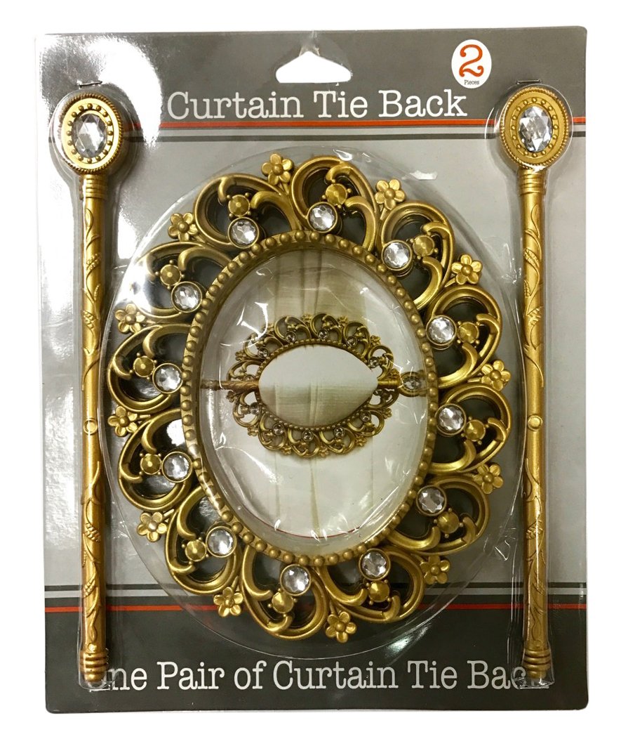 SALLY TEXTILES INC9802 Plastic Tieback Oval, Gold