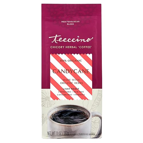Miniatura 9 de Teeccino Alternativa al café de achicoria con ponche de huevo, bebida favorita de postre navideño que es prebiótica, sin cafeína y sin ácidos,