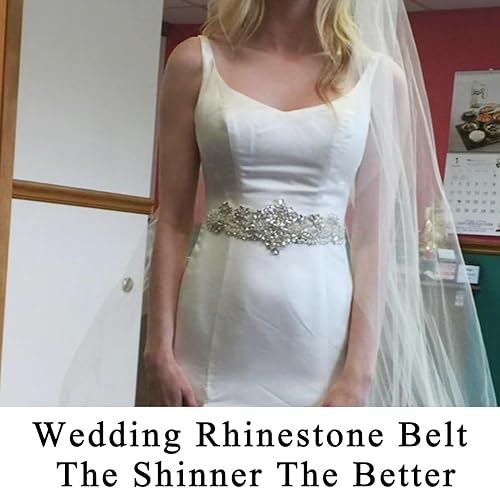 Miniatura 6 de Pardecor Rhinestone Applique Wedding Bridal Sash Belt For Party Dress Crystal Beaded Women's sash for Bridesmaid Gowns(2025)