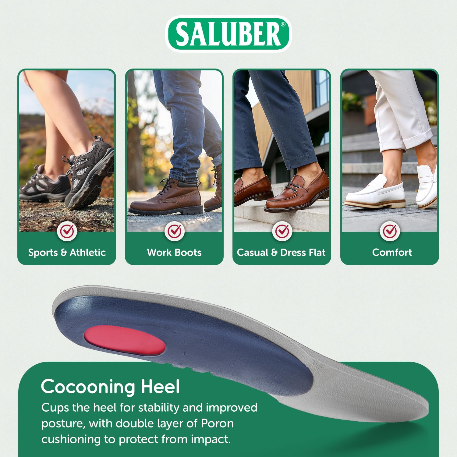 H480-27 Orthopädische Einlagen für Damen und Herren bei Plantarfasziitis Importierte Einlegesohlen aus Italien, Extra dick, EU 39 – US W 8 - 8.5 / M 6 - 6.5