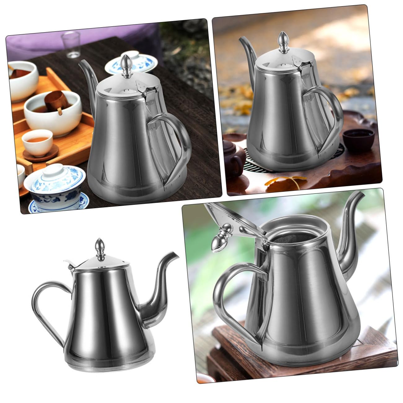 Alipis 2piezas Inoxidable Con Infusor Extraíble Hervidor Para y Bolsas De Para y De Infusiones