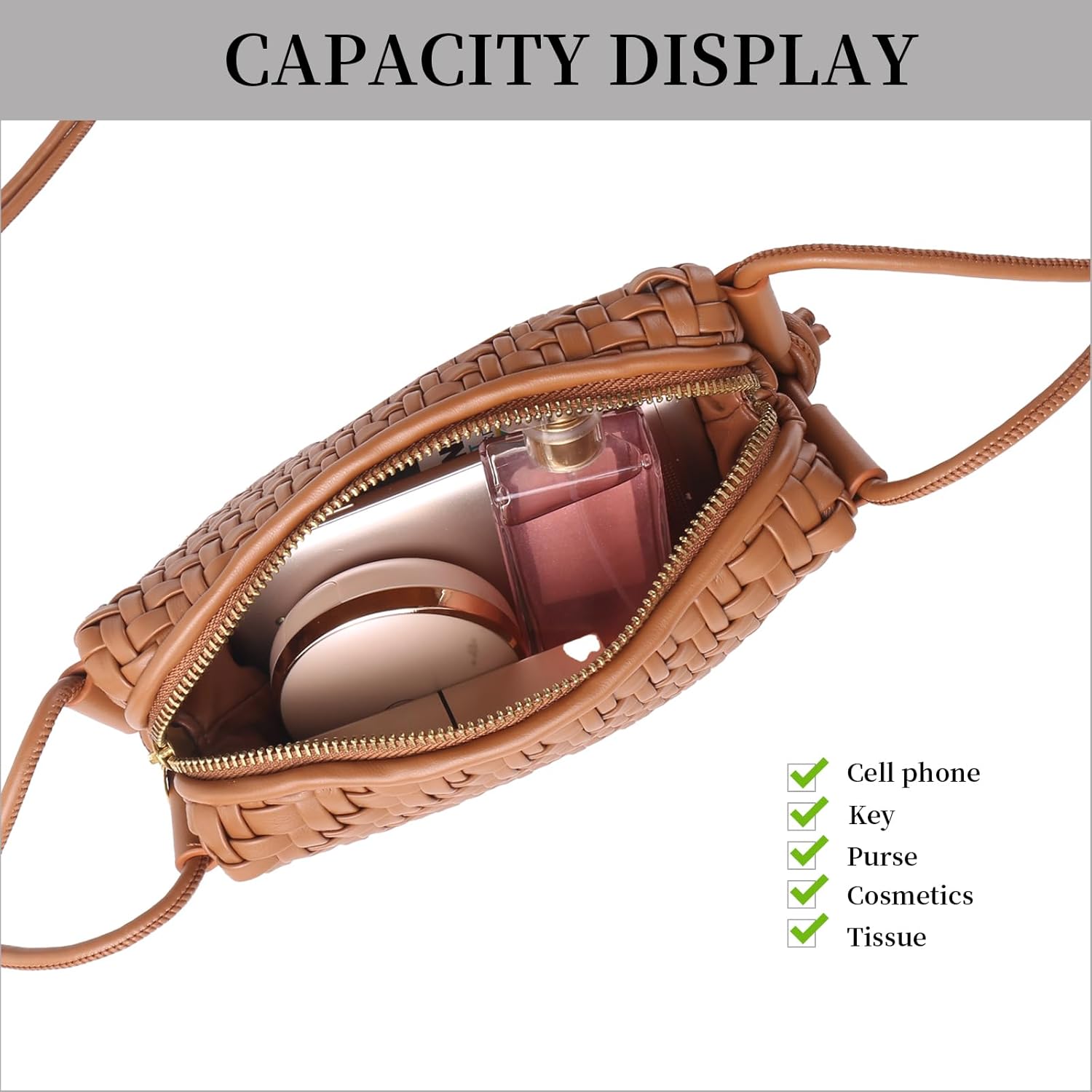 Woven Bag for Women Vegan Leather Tote Bag Travel Handbag and Purse Retro Handmade Trending Hobo Bag - Image 6