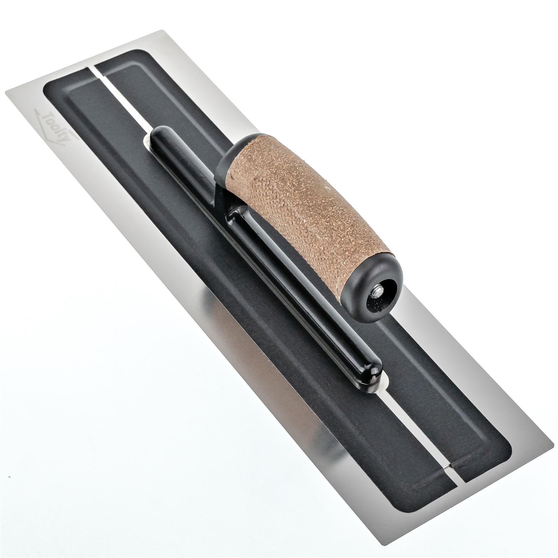 Paleta flexible con mango de corcho, acero inoxidable, 110 x 360 mm