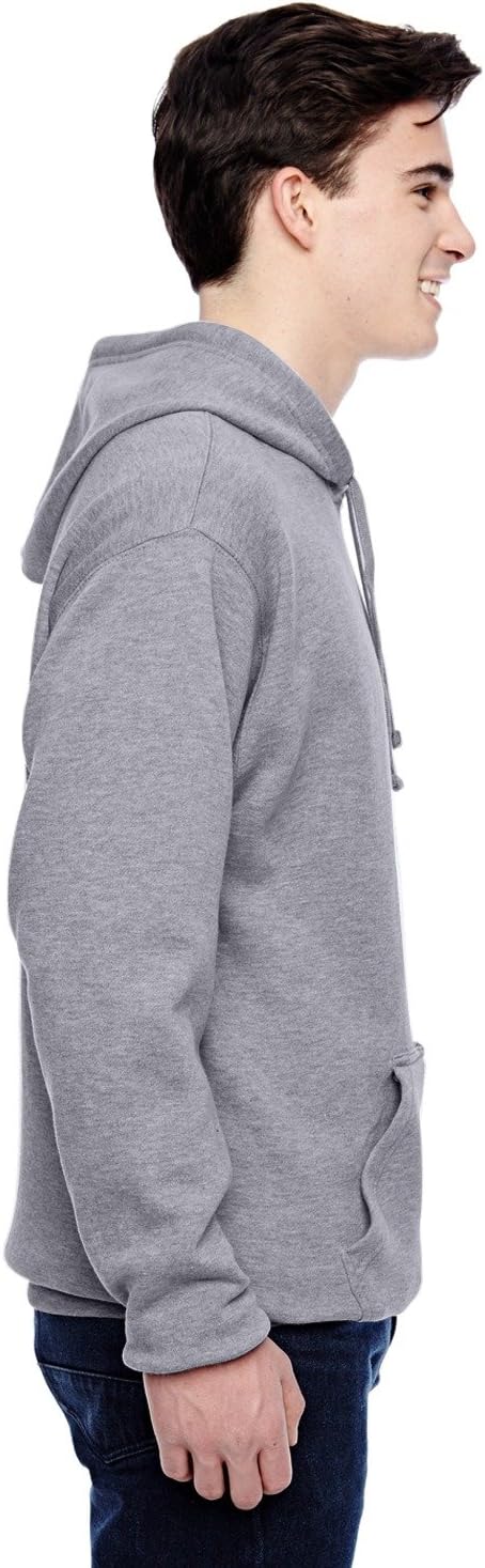 J. America Men's Tailgate Hoodie Sweatshirt, Oxford Gray, XX-Large