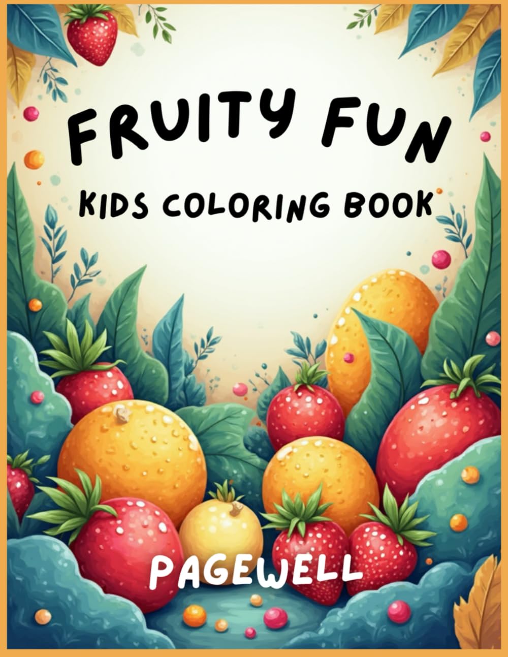 Fruity Fun: Kids Coloring Book: A Sweet and Silly Coloring Adventure with Smiling Fruits!