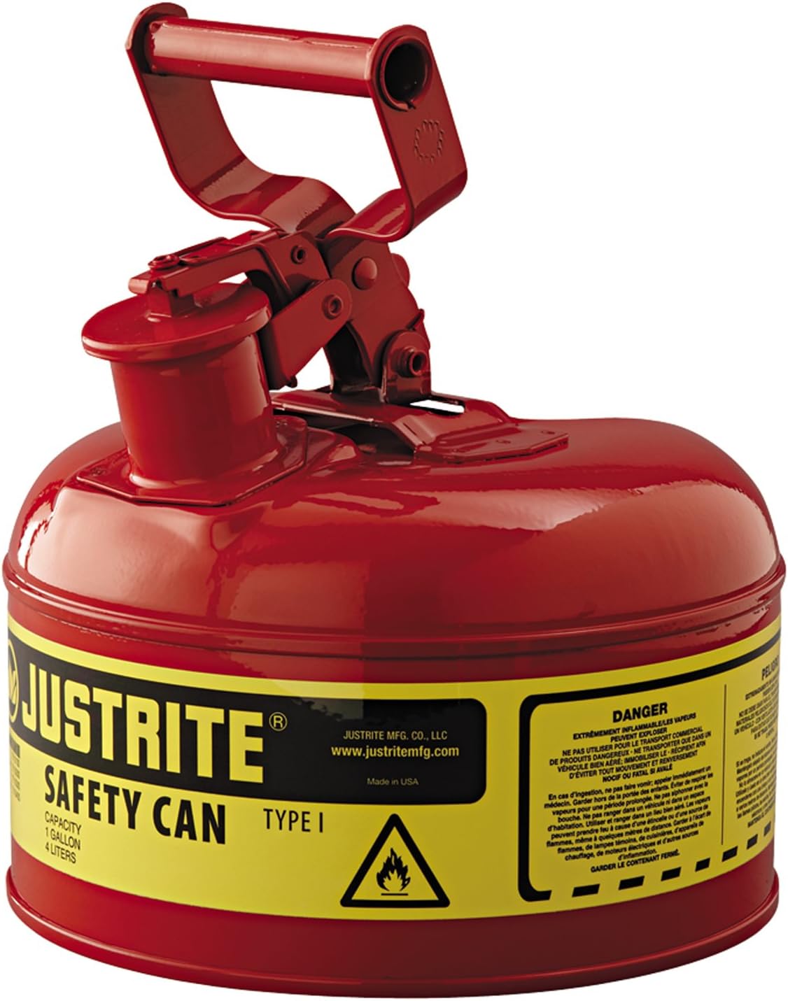JustriteType I Galvanized Steel Safety Can 1 Gallon 7110100 1