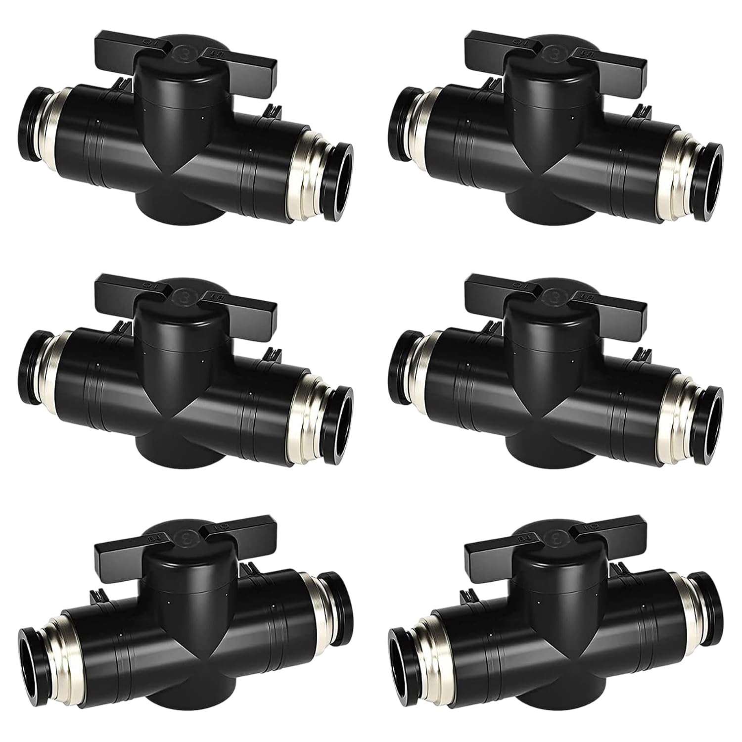 6 Pezzi Raccordi Aria Compressa 6/8mm - In Ottone E PPS Per Utensili Pneumatici, Tenuta Stagna - Foto 10