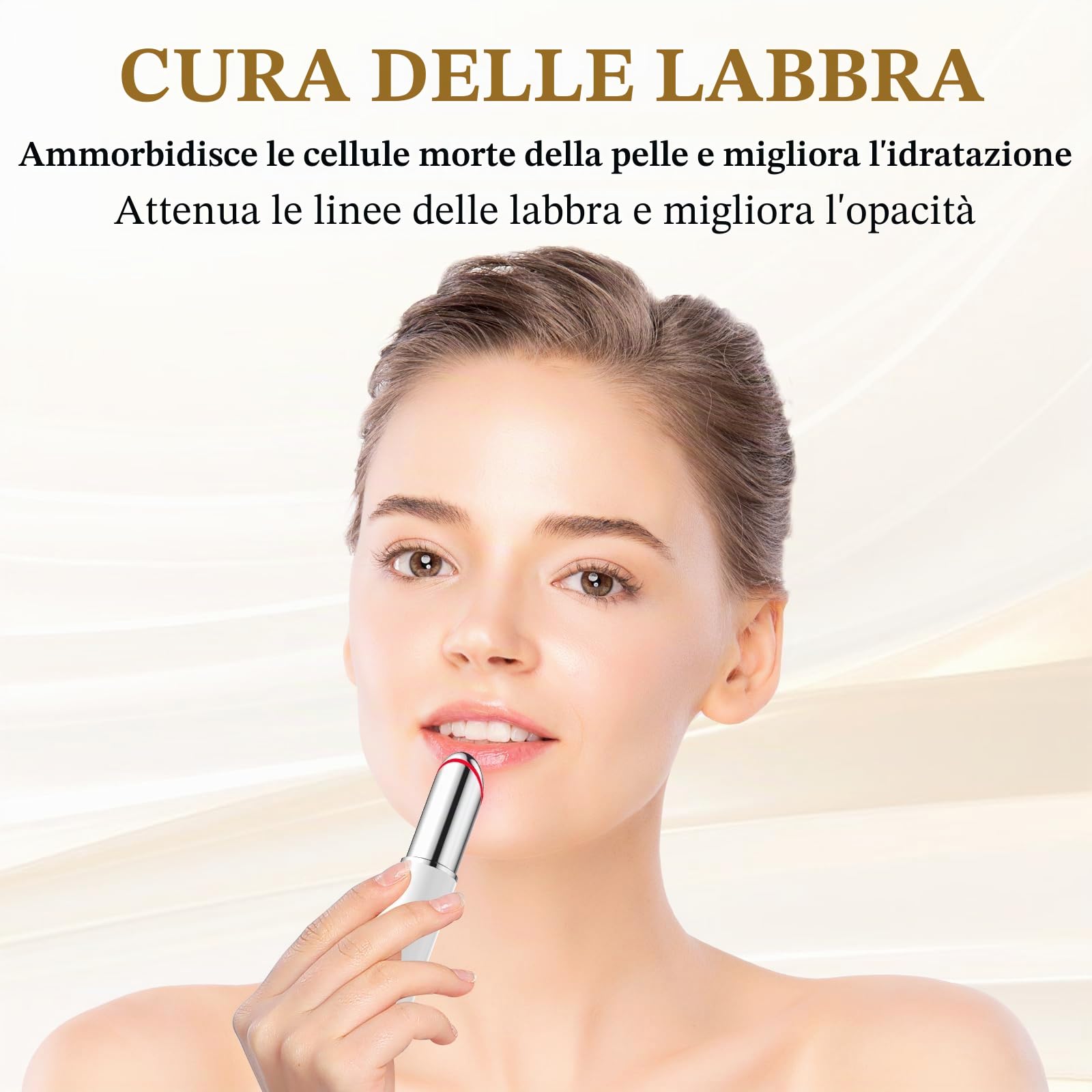Massaggiatore Occhi, ANLAN Massaggiatore Contorno Occhi, EMS Massaggiatore Viso con 40 °C Impacco Caldo, Vibrazione, EMS, Elimina Occhiaie, Gonfiori e Rughe Oculari(Bianco)