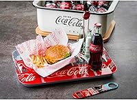 Vista 5 de TableCraft 's Coca-Cola - Abrebotellas de metal plano, gráfico, color rojo