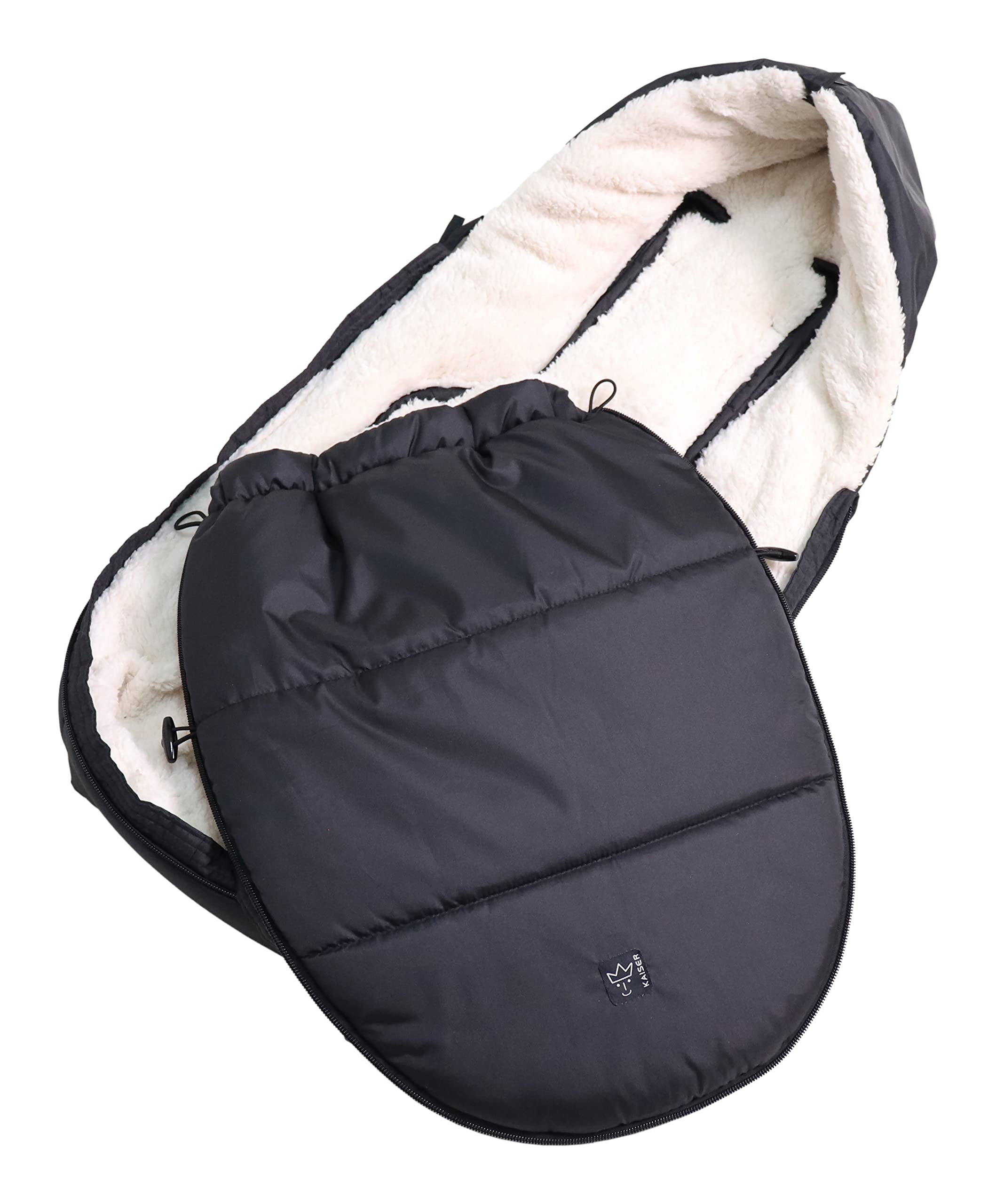KAISER 65384251 HOODY 2.0 Sherpa Polar, czarny/kremowy