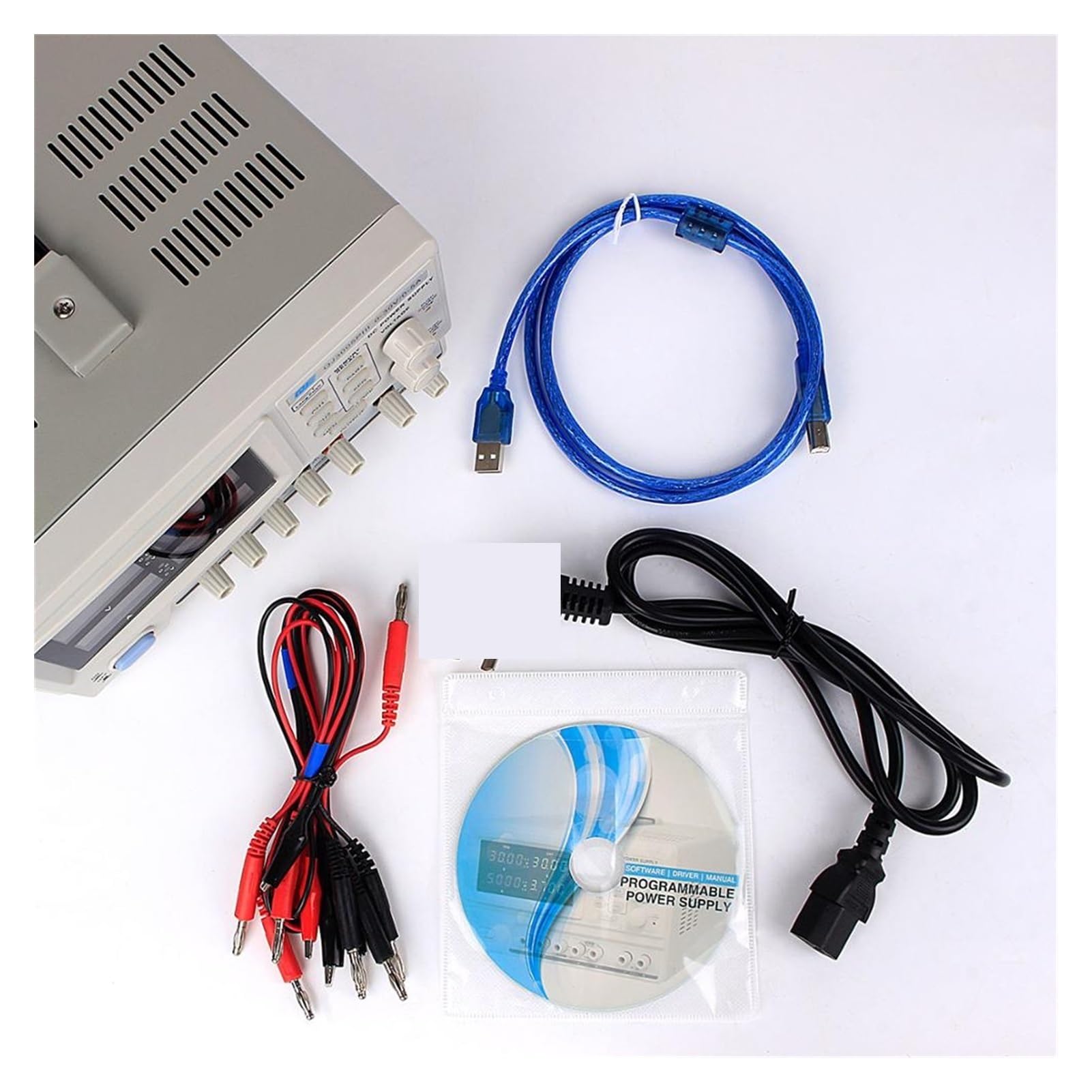 Labornetzteil, 4-Ziffern-Labor DC Wechsel DUAL Stromversorgung einstellbar 3 0V 5A 0,001A 0,01V Laborbank Netzteile