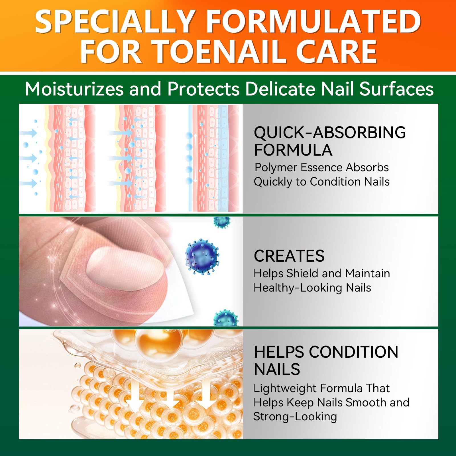 Toenail Fungus Treatment Extra Strength, Antifungal Nail Treatment with Tea Tree Oil, Menthol, Vitamin E & Pro-Vitamin B5, Gentle Nail Repair Solution to Restore Damaged, Discolored, and Brittle Nails, 1 fl oz - 4