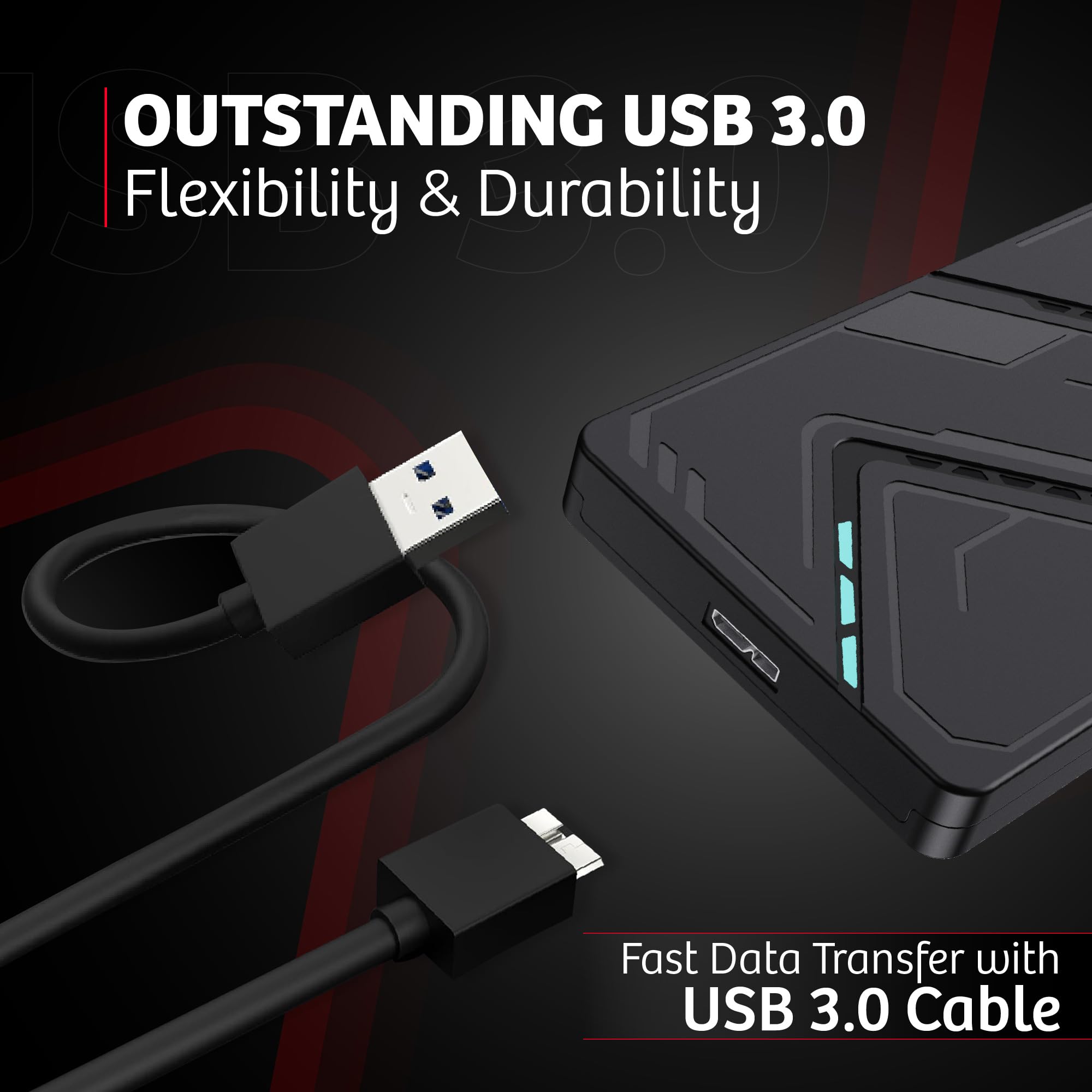 Disco duro externo USB 3.0 de 1 TB, disco duro externo PS5, disco duro externo de 2.5 pulgadas, almacenamiento de transferencia de datos de alta velocidad y disco duro de respaldo para laptop, consola