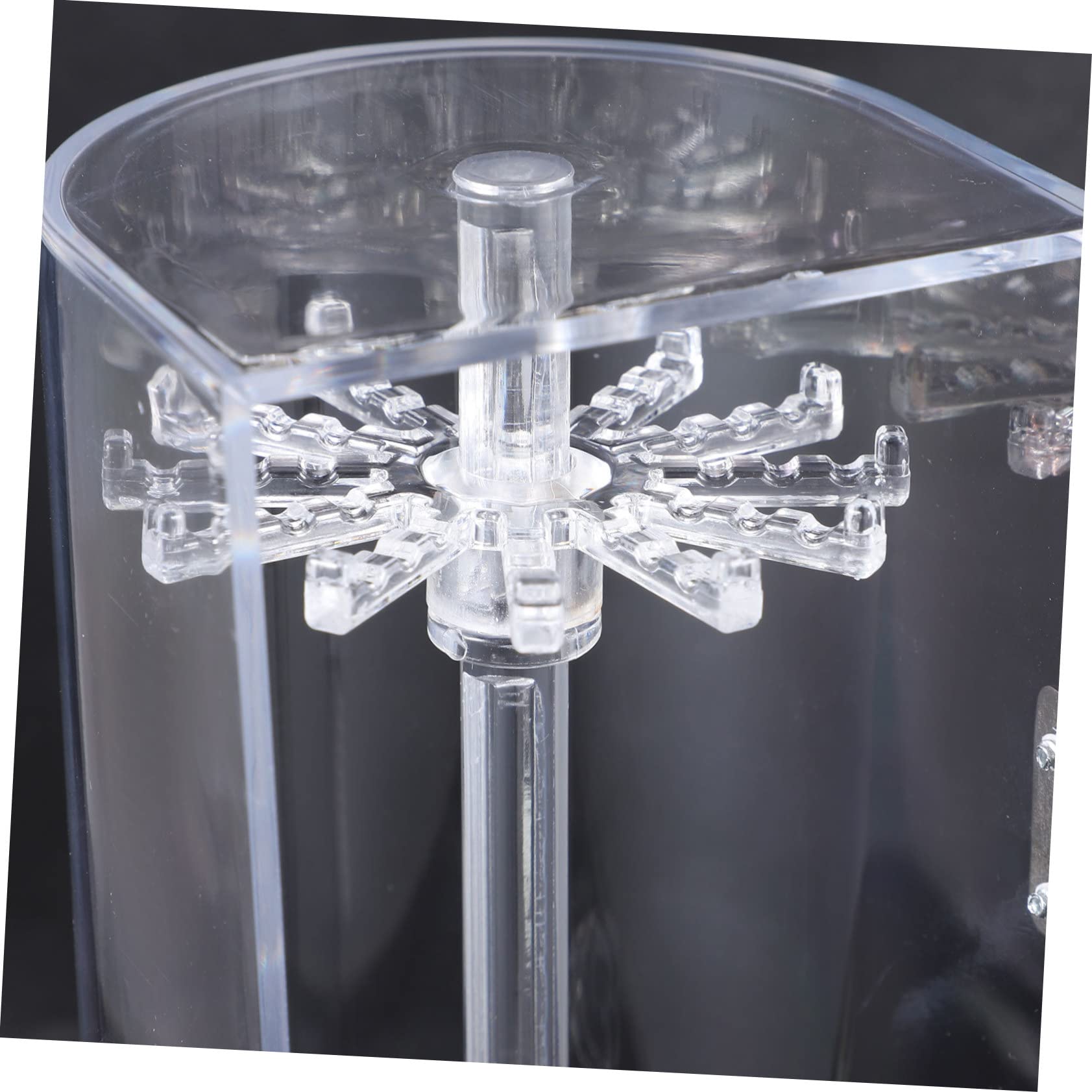 GLEAVI Transparenter Schmuckständer aus Acryl für Halsketten und Ohrringe Schmuckorganizer mit Präsentationsständer Armbandständer zum Aufbewahren und Anzeigen von Schmuck Schmuckregal