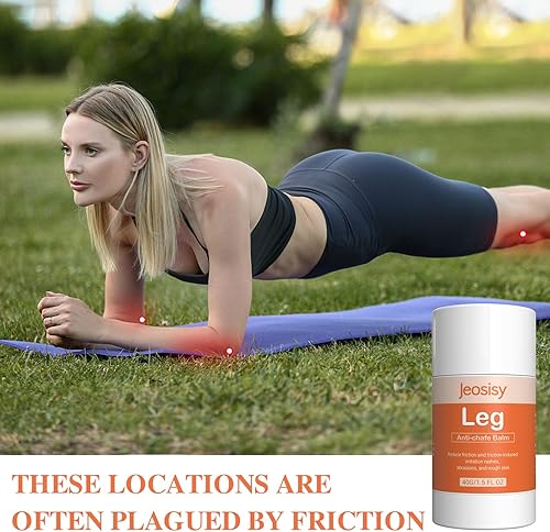 Miniatura 4 de Anti Chafing Stick-Body Anti Chafe Balm Cream Anti Chafing Friction Defense Stick for Thighs, Chest, Arms, Feet, Elbows and Areas Where Skin
