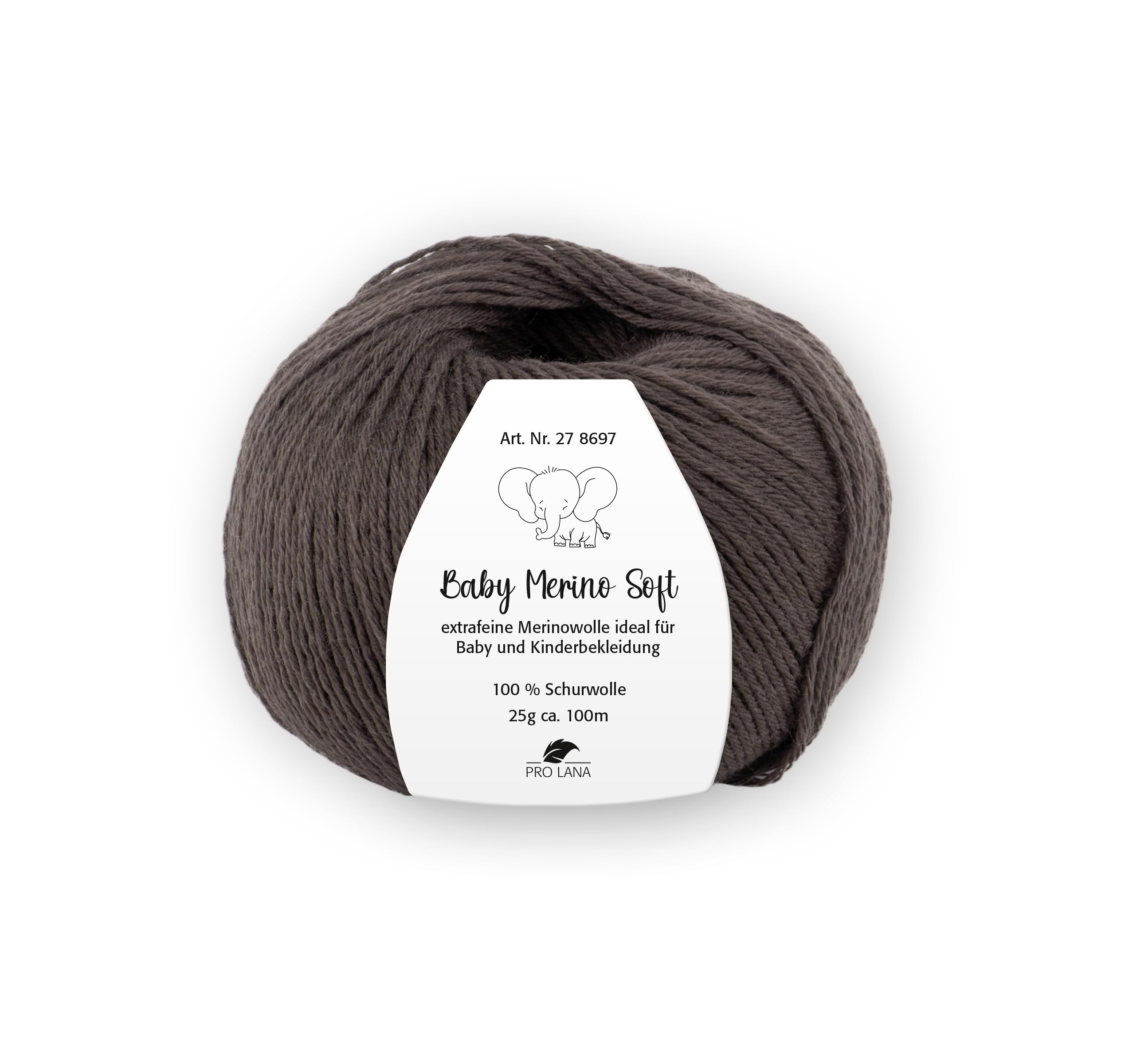 PRO LANA Baby Merino Soft 11 - dunkelbraun