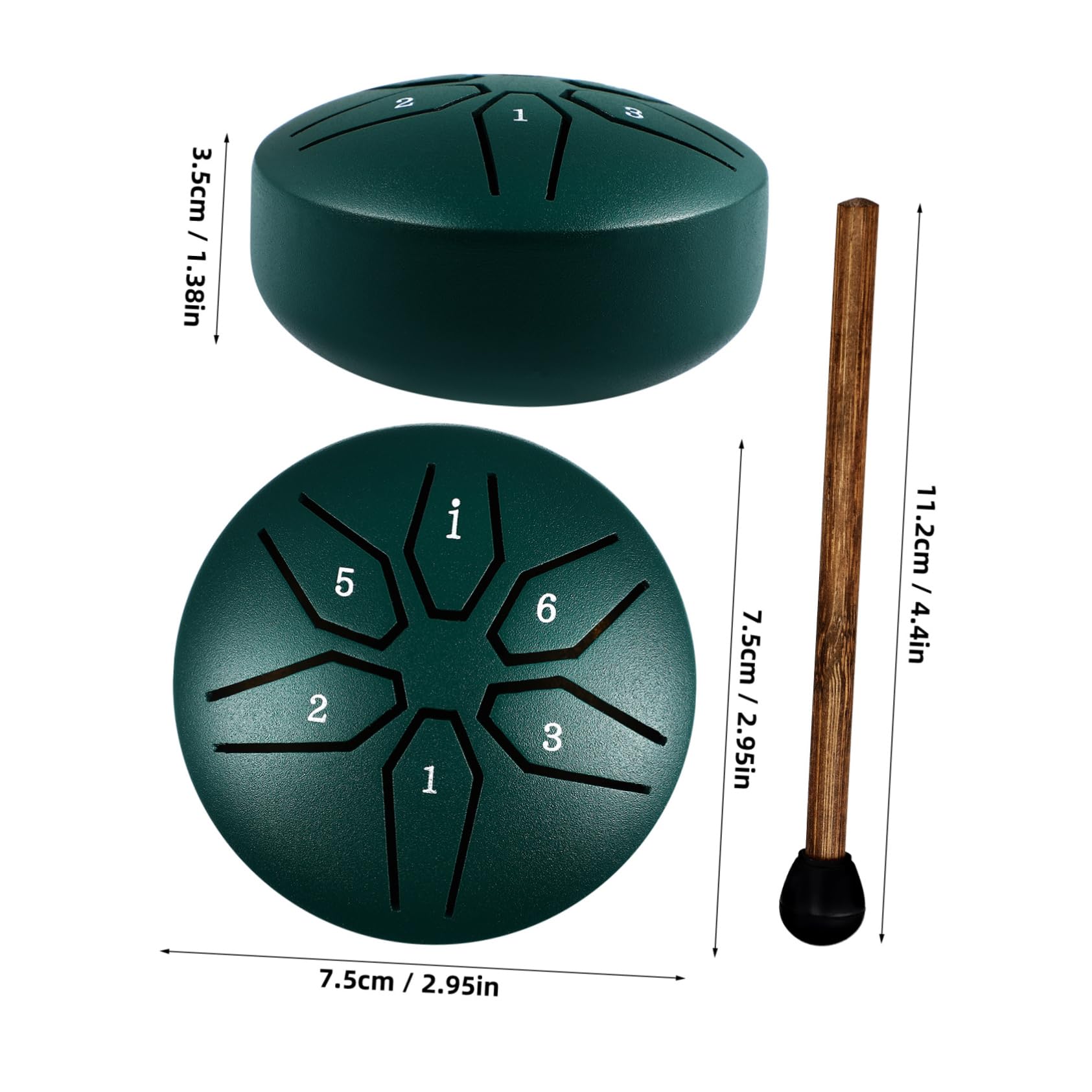 Toddmomy Handheld Steel Tongue Drum Mini Ethereal Drum with Notes Portable Percussion Instrument for Relaxing Music for Parties and Musical Gatherings