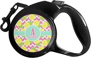Pineapples Retractable Dog Leash - Small (Personalized)