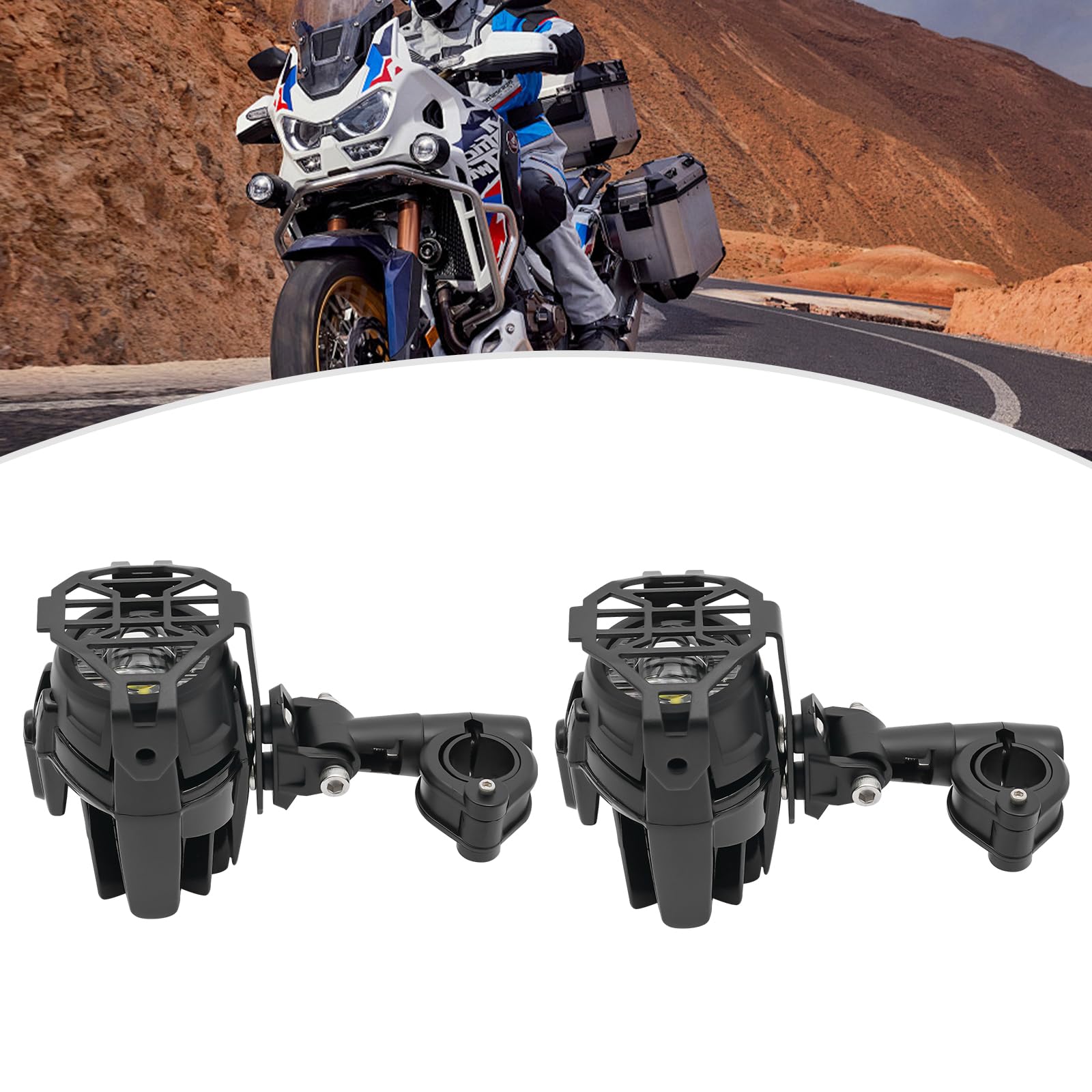 2x LED Zusatzscheinwerfer Für BMW R1200GS & F850GS - 40W 4000LM Mit Schutzgitter