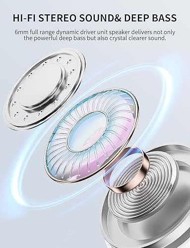 Miniatura 2 de Panda - Auriculares inalámbricos para niños, tamaño del canal auditivo, auriculares Bluetooth blancos con micrófono, 32 horas de reproducción,