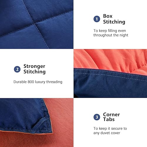 Vista 31 de KASENTEX - Conjunto de acolchado de edredón con fundas reversibles, ultra suave, hipoalergénico y lavable a máquina Turquesa Verde Mar/Azul