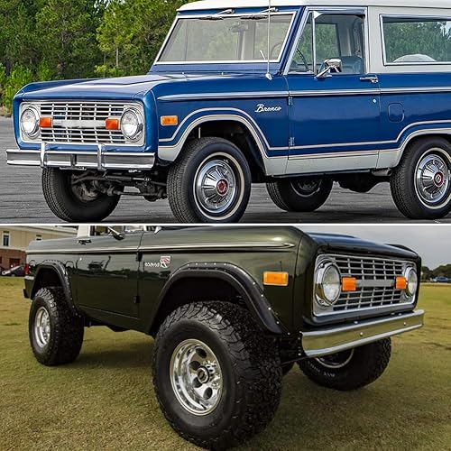 Miniatura 9 de 1969 1970 1971 1972 1973 1974 1975 1976 1977 Ford Bronco Truck Parking Parking Luces de señal de giro Carcasas Lente ahumada D1UZ-13208-A