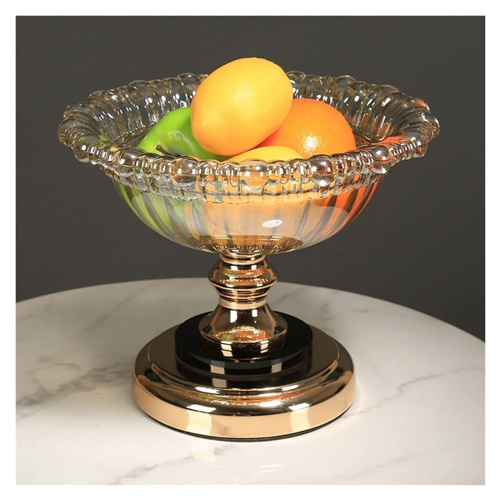 IROEJT Crystal Glass Serving Fruit Bowls, Centerpiece Bowls, Snack Trays, Decorative Bowls, Party Platters