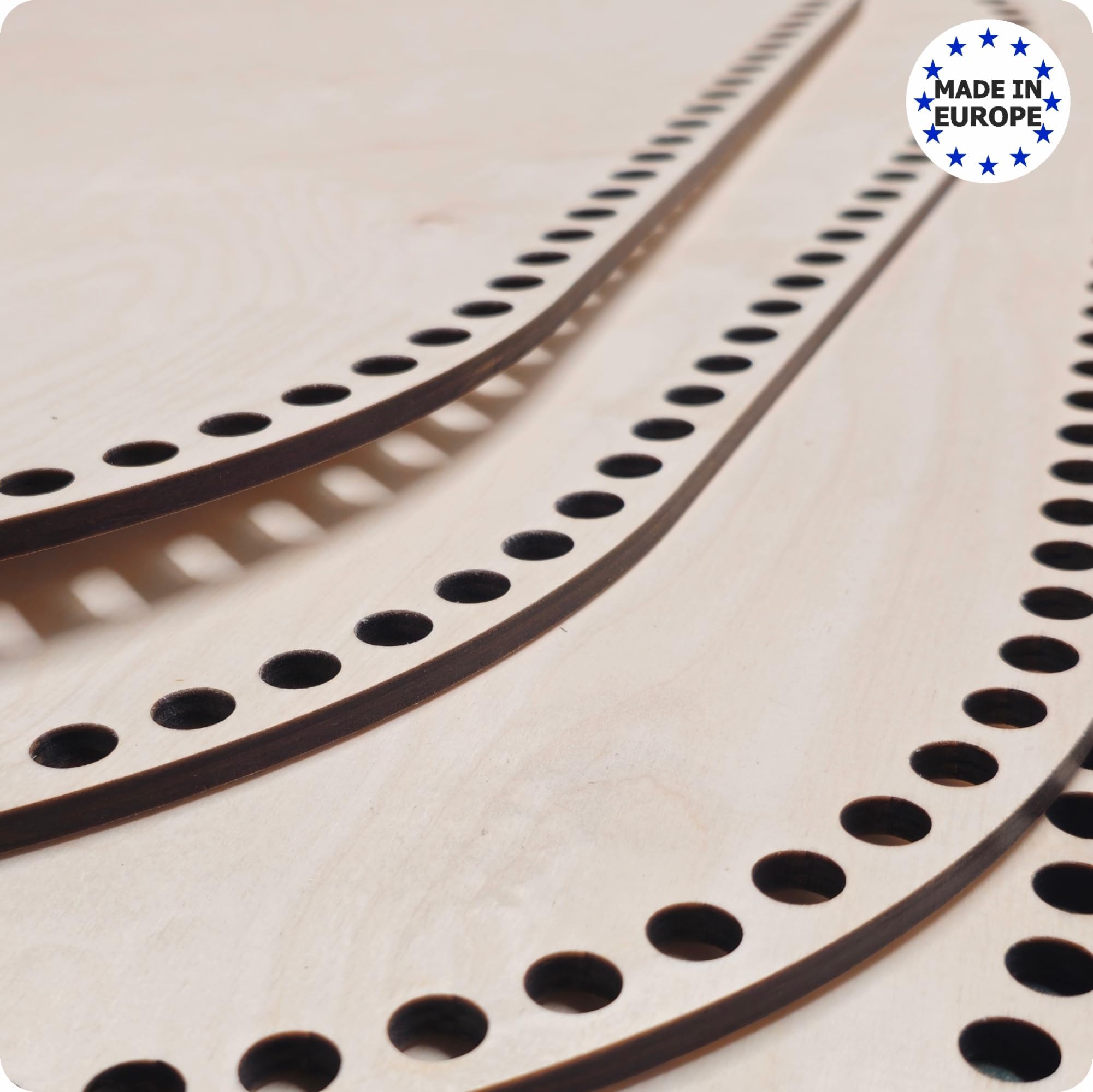 YourHobbyTools Base de madera con agujeros de 11 mm, para ganchillo, cesta de moisés, placa de suelo de madera para cestas de bricolaje, base de ganchillo, diferentes tamaños (70 x 37 cm)